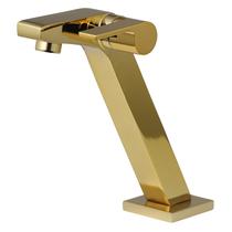 Torneira 61017 para banheiro luxo requinte dourado 1/4 volta