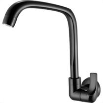 Torneira Abs Bica Movel Parede Lorenzetti 1/4V 1168 F61 Preta