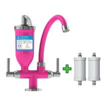Torneira Abs Filtro Cozinha Rosa Bancada 2168 C70 +2refil