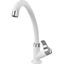 Torneira Abs Socel B.M Orquidea Mesa Branco/Cromado Torneira Abs Socel B.M Orquidea Mesa Branco/Cromado