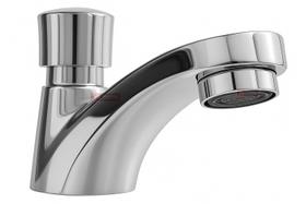 Torneira Aço Inox 304 Automática de Pia Banheiro Lavatório Botão Temporizador Cromada Alto Padrão Antivandalismo Lavabo