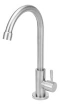 Torneira Aço Inox Escovado Mesa Bica Móvel 1/4