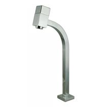 Torneira Alta Cromada Quadrada Para Banheiro Lavatório Luxo