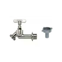 Torneira Angular 1122 para Jardim 1/2" e 3/4" Latão Cromado - Docol Torneira Angular 1122 para Jardim 1/2" e 3/4" Latão Cromado - Docol