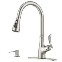 Torneira APPASO Kitchen Pull Down 50 cm, 3 modos, níquel escovado