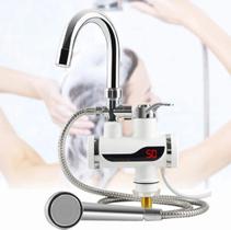 Torneira Aquecedor eletrico de agua quente e fria com chuveirinho 220V intalação em Pia Torneira Aquecedor eletrico de agua quente e fria com chuveirinho 220V intalação em Pia