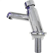 Torneira Automatica Lavatorio Metal Mesa Bognar Cromada 3551