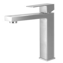 Torneira Bancada Banheiro Quadrada Inox 304 Escovado 1/4v