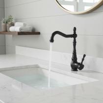 Torneira Bancada Cozinha Banheiro Ambiente Rústico Moderno Atemporal Aço Inox Preta Água Quente Fria