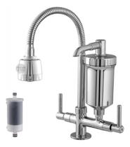 Torneira Bancada Cozinha Filtro Tubo Gourmet Dois Jatos 874
