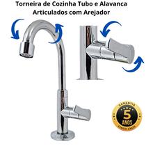 Torneira Bancada Pia Lavatório Bica Cromada Movel Banheiro ABS