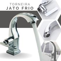 Torneira Banheiro 100% Metal Brilhante Para Cuba Pia Lavatório Sair Água Fria