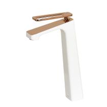 Torneira Banheiro Bica Alta Branco E Rosê Welle Torneira Banheiro Bica Alta Branco E Rosê Welle