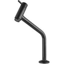 Torneira Banheiro Bica Alta Pia Cuba Lavabo ½ Preta Abs Preto Fosco