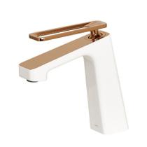 Torneira Banheiro Bica Baixa Branco Com Rosé Welle Torneira Banheiro Bica Baixa Branco Com Rosé Welle