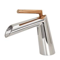 Torneira Banheiro Bica Baixa Cromada Com Rosé Welle Torneira Banheiro Bica Baixa Cromada Com Rosé Welle