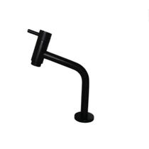 Torneira Banheiro Bica Baixa Preto Fosco