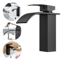 Torneira Banheiro Cascata Bica Baixa Monocomanda Metal Domum