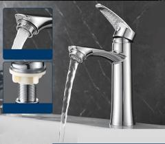 Torneira Banheiro Inox Lavatório Lavabo Cozinha Bica Baixa Para Pia Mesa Moderno Aço Metal