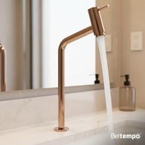 Torneira Banheiro Lavabo Bica Alta Bancada Inox Link 45 Beltempo