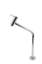 Torneira Banheiro Lavabo Bica Alta Em Aço Inox 45º Cromado de Mesa com Arejador V129 Vimer