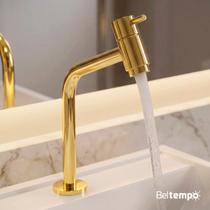 Torneira Banheiro Lavabo Bica Baixa Bancada Inox Link 45 Beltempo