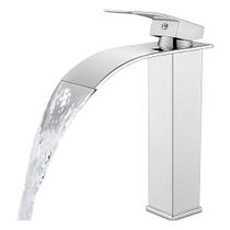 Torneira Banheiro Lavabo Cascata Quente Frio em Inox Monocomando Yab