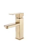 Torneira Banheiro Lavabo Inox Dourada Misturador Monocomando