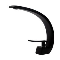 Torneira Banheiro Lavabo Misturador Cascata Preta