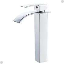 Torneira banheiro lavabo misturador monocomando lavatório cascata bica alta cromada