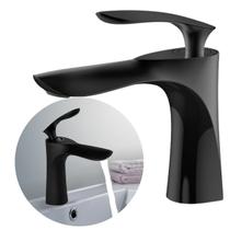 Torneira Banheiro Lavabo Monocomando Preta Pia Cuba Misturador Fosca Lavatorio