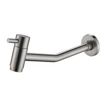 Torneira Banheiro Lavatório Lavabo de Parede Aço Escovado Luxo Metal Inox Premium 1/4v PMX