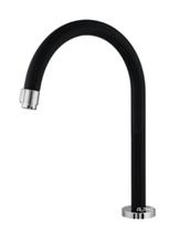 Torneira Banheiro Lavatório Mesa Easy Baixa Preta ¼ Volta