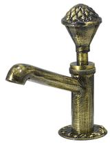 Torneira Banheiro Lavatório Ouro Velho Retro Vintage Mesa