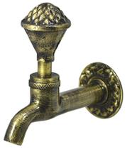 Torneira Banheiro Lavatório Ouro Velho Retro Vintage Parede Torneira Banheiro Lavatório Ouro Velho Retro Vintage Parede