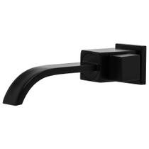 Torneira Banheiro Lavatório Parede Quadrada Preto Luxo Torneira Banheiro Lavatório Parede Quadrada Preto Luxo