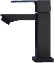 Torneira Banheiro Luxo Quadrada Inox Aço Preta Bancada Pia Banheiro Alto Padrão