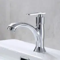 Torneira Banheiro Metal Inox Cromado Para Cuba Pia Lavatório