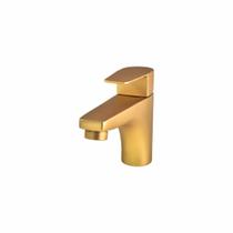 Torneira Banheiro Misturador Monocomando Dourado Fosco Color - Perflex