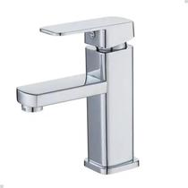Torneira banheiro misturador monocomando lavabo quadrada bica baixa
