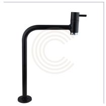 Torneira Banheiro Preta Lavatório Lavabo Pia Cuba Link Alta 90 Metal Black Cód. 3050-P