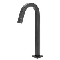 Torneira Banheiro Quadrada Preto Black Pratica Clean Alta