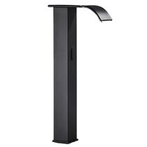 Torneira Banheiro Sensor Preto Curva Automática Alta Luxo Misturador Quente e Frio Black Cascata Inox Torneira Banheiro Sensor Preto Curva Automática Alta Luxo Misturador Quente e Frio Black Cascata Inox