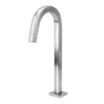 Torneira Banheiro Tube Alta Quadrada Inox Escovado Clean