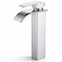 Torneira Bica Alta Banheiro Cromada Prata Lavabo Lavatorio Monocomando Quente/Fria Torneira Bica Alta Banheiro Cromada Prata Lavabo Lavatorio Monocomando Quente/Fria