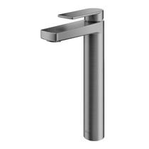 Torneira Bica Alta de Mesa para Lavatório Argon Grafite Escovado Docol Torneira Bica Alta de Mesa para Lavatório Argon Grafite Escovado Docol