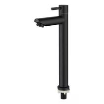 torneira bica alta lavabo lavatorio 1/4 de volta preto fosco moderna