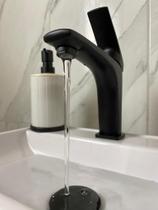 Torneira Bica Baixa Para Banheiro Pia Misturador Monocomando Lavatorio Preto Hd308h