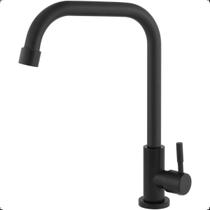 Torneira Bica Móvel Bancada Cozinha Metal Preta