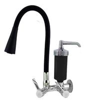 Torneira Bica Móvel Filtro Flexível Jato Preta 1/4 Volta C80 Torneira Bica Móvel Filtro Flexível Jato Preta 1/4 Volta C80